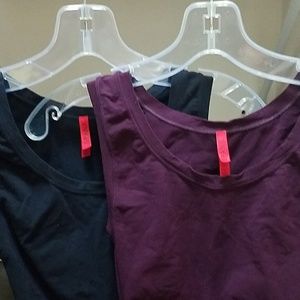 Spanx fitted cami burgundy/ navy